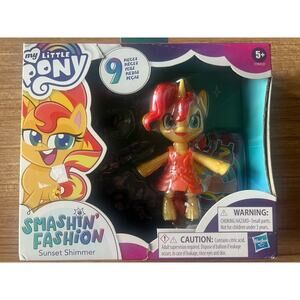 My Little Pony Smashin’ Fashion Sunset Shimmer Green 4in Action Figure 2021 New